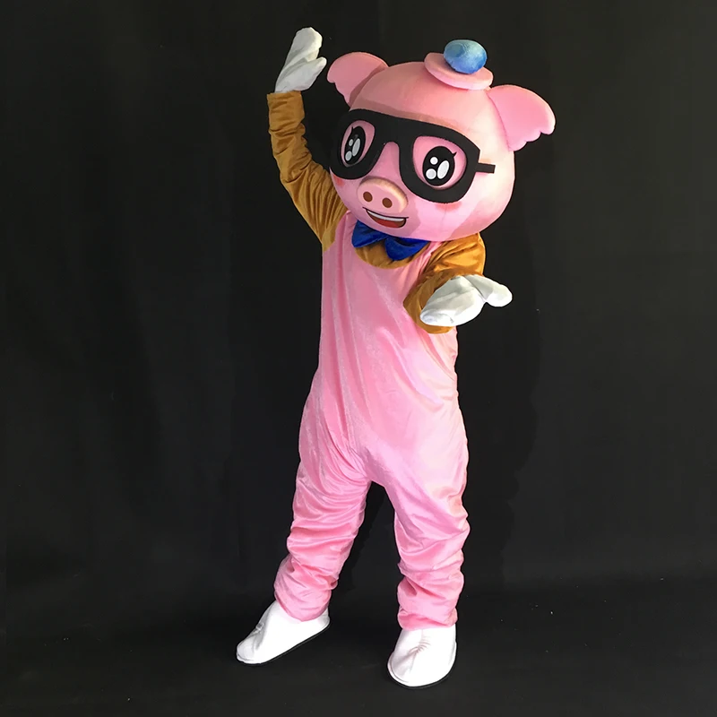 

Cute Adult Pink Pig Mascot Costume Animal Cartoon Mascot Costumes Suit Fancy Dress for Halloween Prty Carnival Events