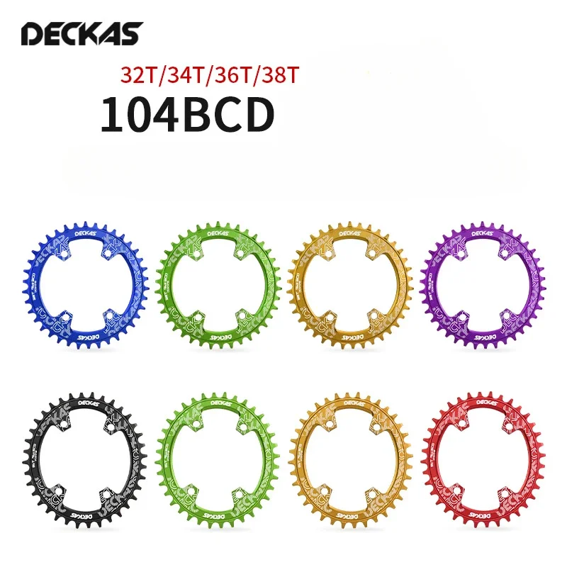 Single Disc for Mountain Bike 32T34T36T38T,2025 Bicycle Parts,Cycling,Circular Elliptical Disk,Compatible with 104BCD,metal