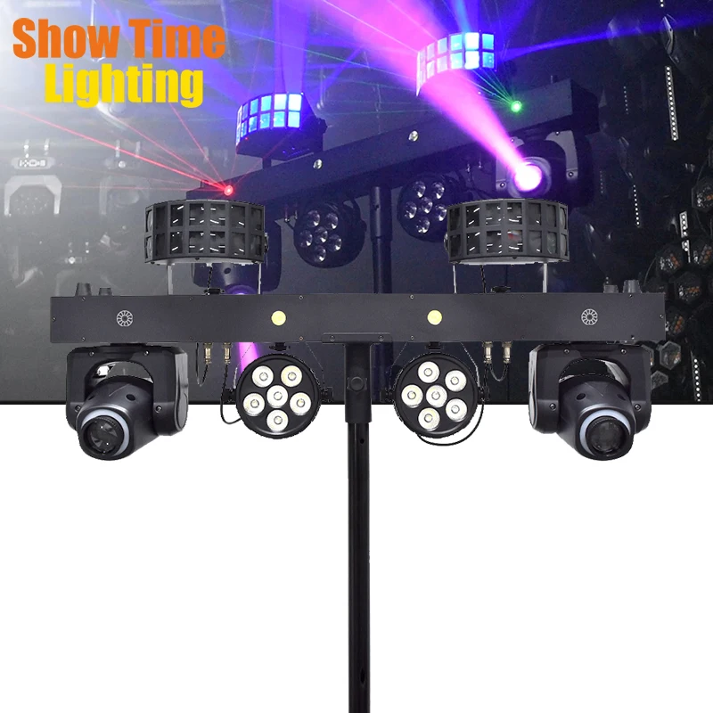 

Профессиональные портативные Dj Lights Disco Bar Lights Equipment Gig Bar 2 шт. 6x5w RGBW 4in1 Led Par Bar сценическое освещение с подставкой