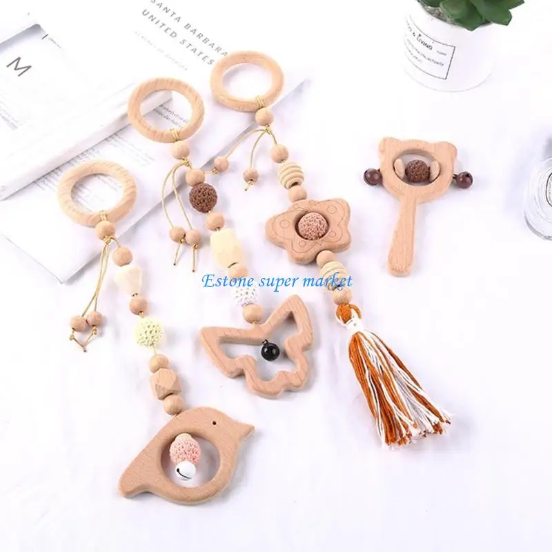 090B 4 PCS/SET MARCO GIMA BABY PIGTIZACIÓN MADERA TEATER MOLAR MOLAR ATRINGATOS Regalos