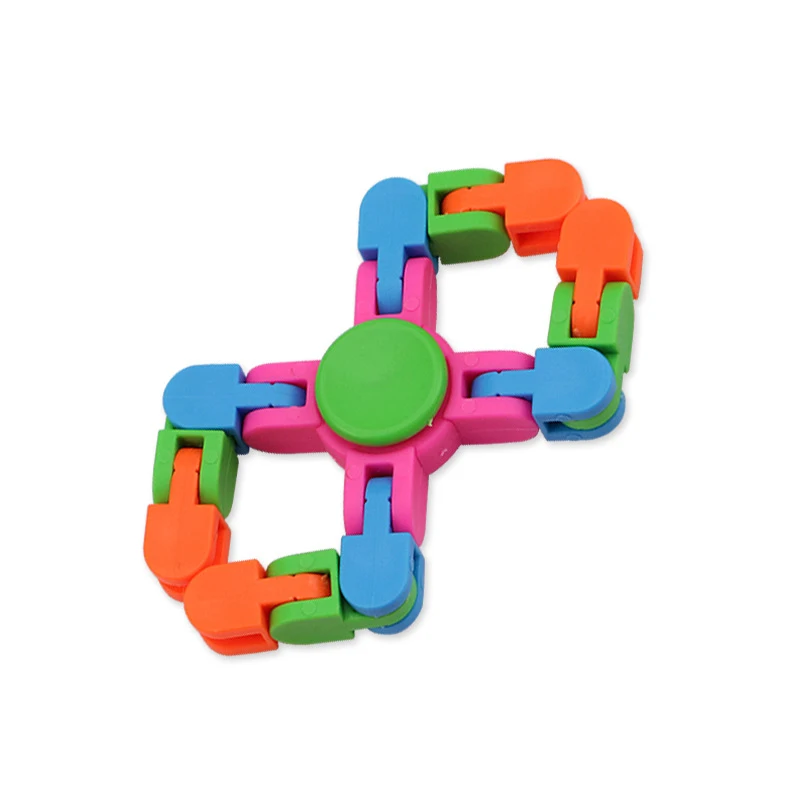 Quatro cantos corrente fidget spinner brinquedos adultos antistress spinner mão brinquedos crianças alívio do estresse diy corrente autismo presentes