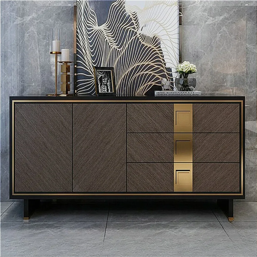 Nordic Light Luxury Shoe Cabinet Modern Sideboard Entrance Cabinet Living Room Decorative Organizer Zapatero Home Furniture