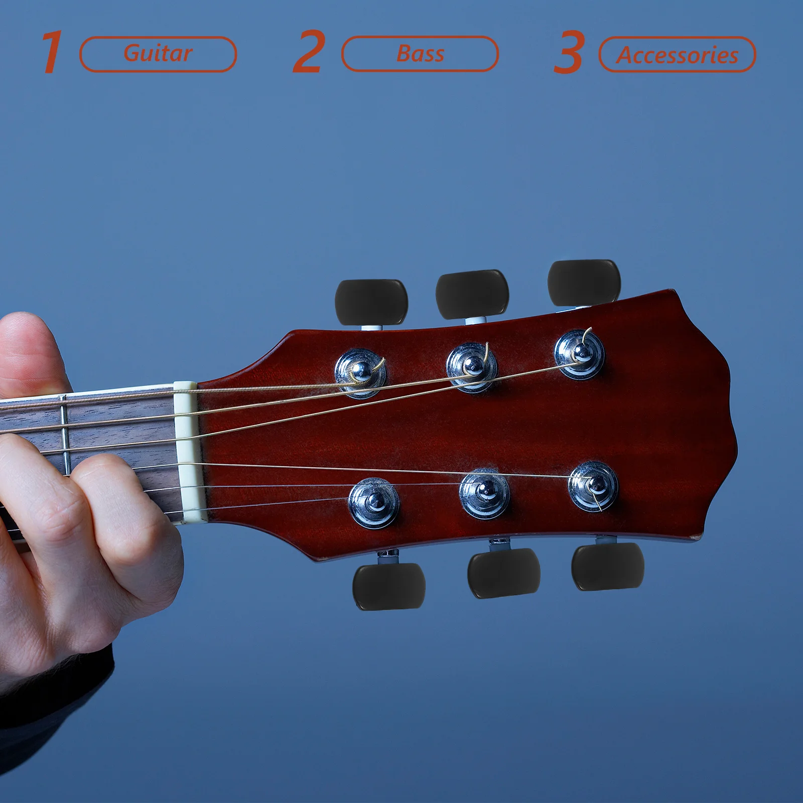 

6pcs Classical Guitar Accessories Vintage Black Wooden Tuning Pegs Replacement For Acoustic Electric Guitar Machine Heads Repair