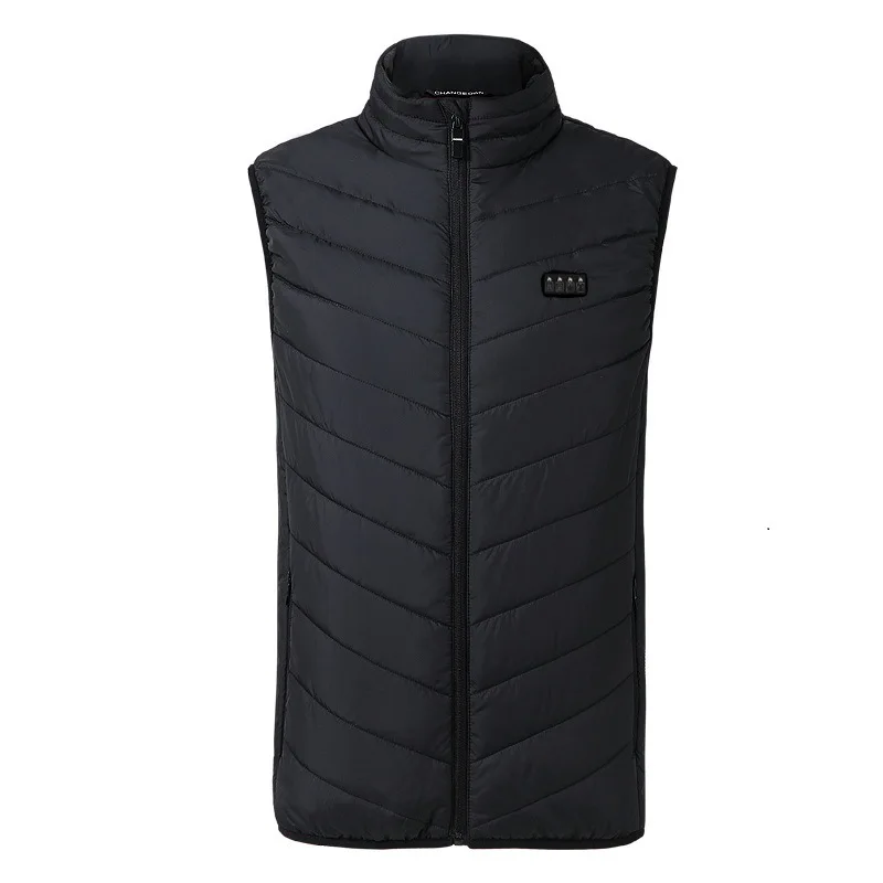 17Areas Men Winter Electric Heated Vest Four Control Constant Temperature Heating Thermal Warm Clothes Outdoor Sportswear Jacket