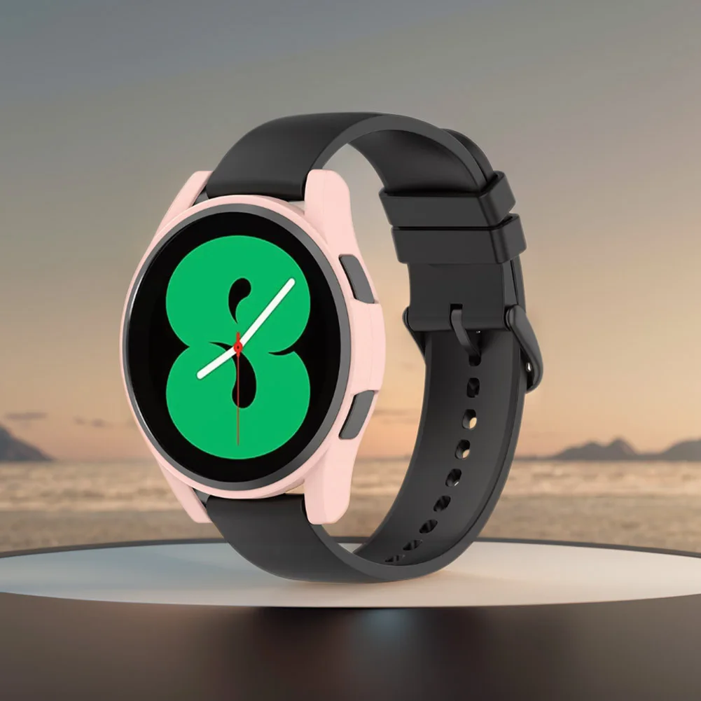 ฝาครอบนาฬิกาสำหรับ Samsung Galaxy Watch fe/ 4 40mm PC ครึ่งเคสป้องกันรอยขีดข่วนกรอบปกป้องครึ่งกรอบ