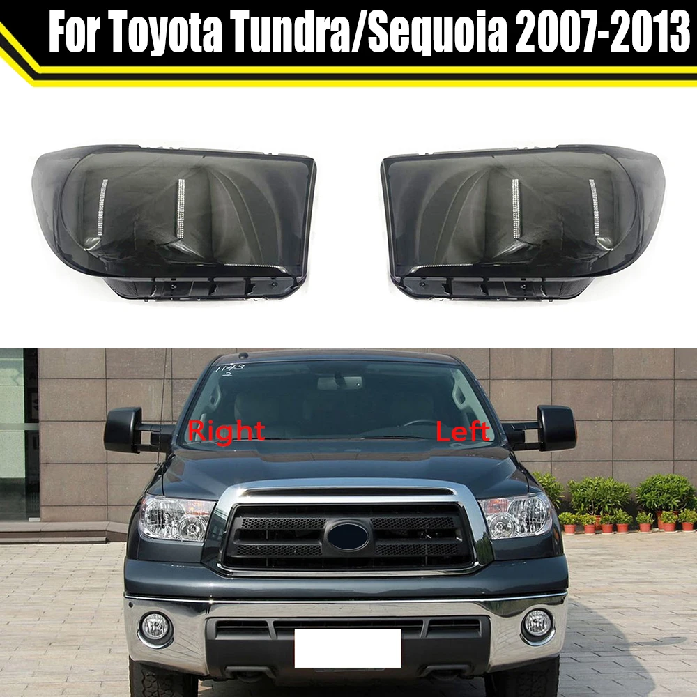 

Car Front Headlight Cover Headlamp Lampshade Lampcover Head Light Lamp Caps Lens Shell Case For Toyota Tundra/Sequoia 2007~2013