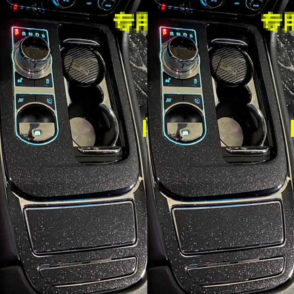 For Jaguar XJ XJL 2010-2018 Interior Central Control Panel Door Handle Carbon Fiber Stickers Decals Car styling cutted vinyl
