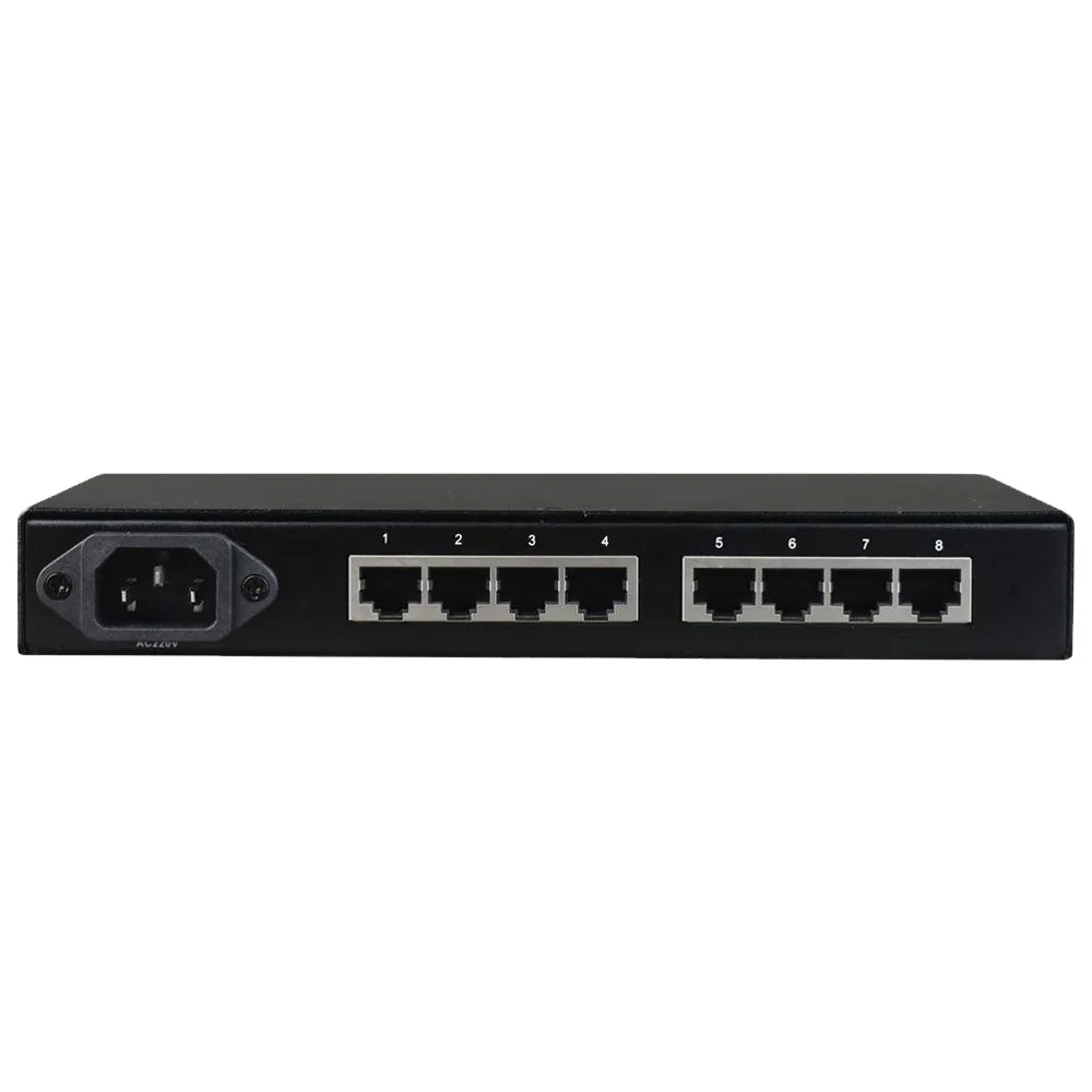 8 Port POTS Voice FXO FXS over IP Ethernet Converter With Management function