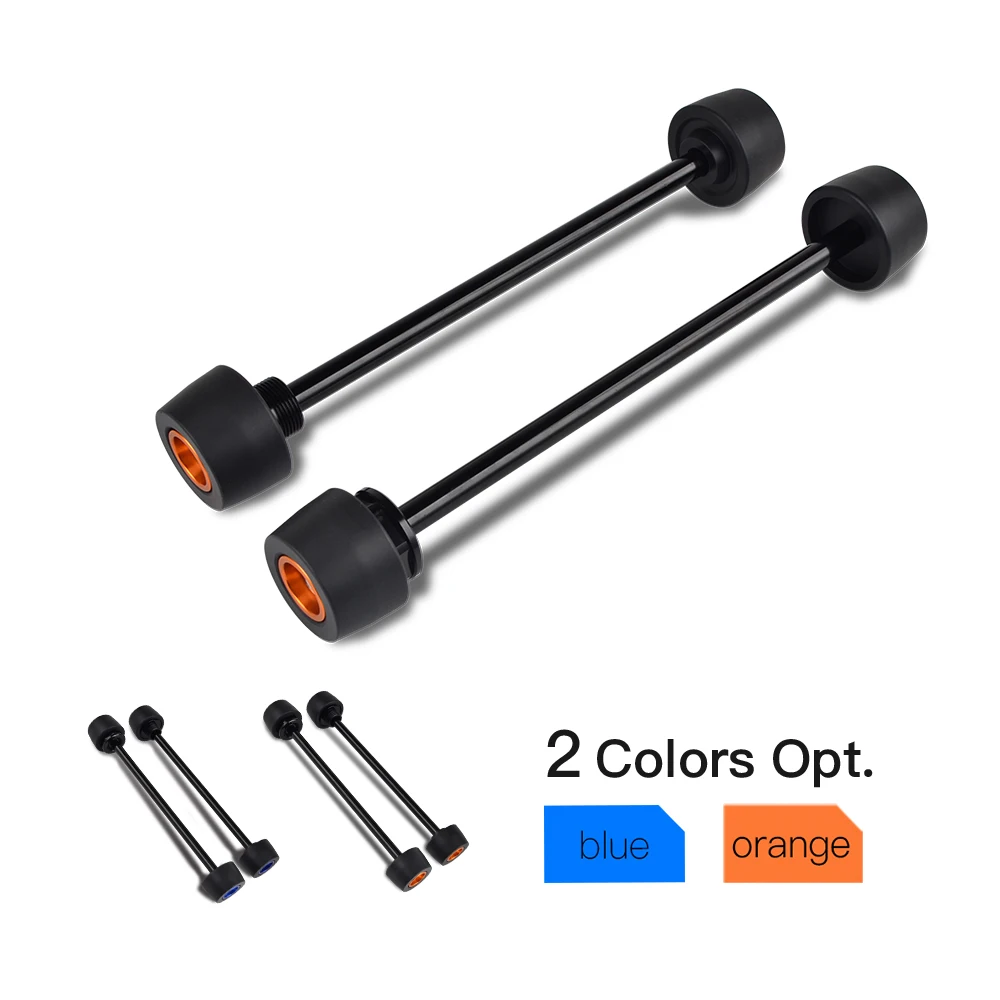 (EU-Lagerbestand) Für KTM 690 Duke R SMC R Supermoto R Husqvarna 701 Supermoto VITPILEN Vorder- und Hinterachse Gabel-Sturzschutz – Detail 1