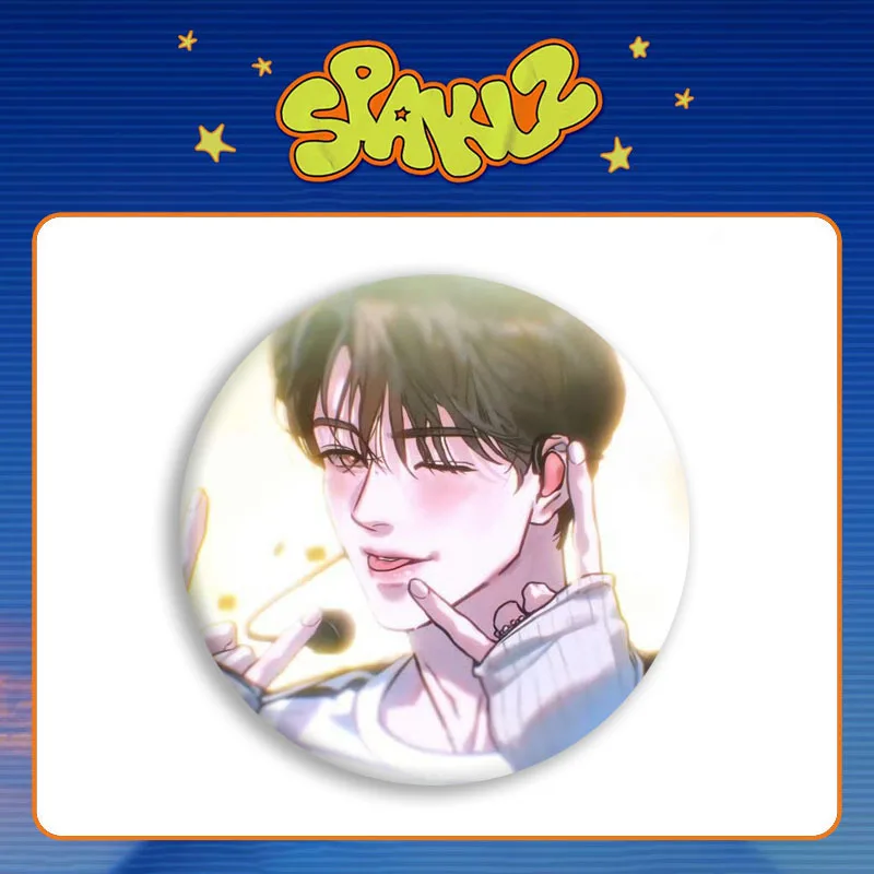 Korean Comics Lezhin Pins TEAM Lezhin 2026 Seasons' Greeting Mirror Keychain Round Badge Brooch Fans Gifts