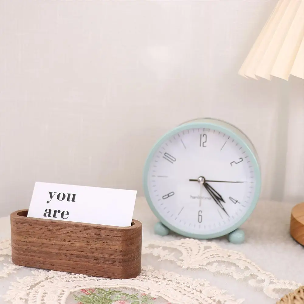 Wood High-End Display Device Office Supplies Stationery Cards Holder Card Organizer Cards Stander Wooden Business Card Holders
