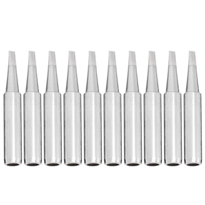 10Pcs 900MT2.4D LeadFree Soldering Solder Iron Tips Replacement Soldering Accessory