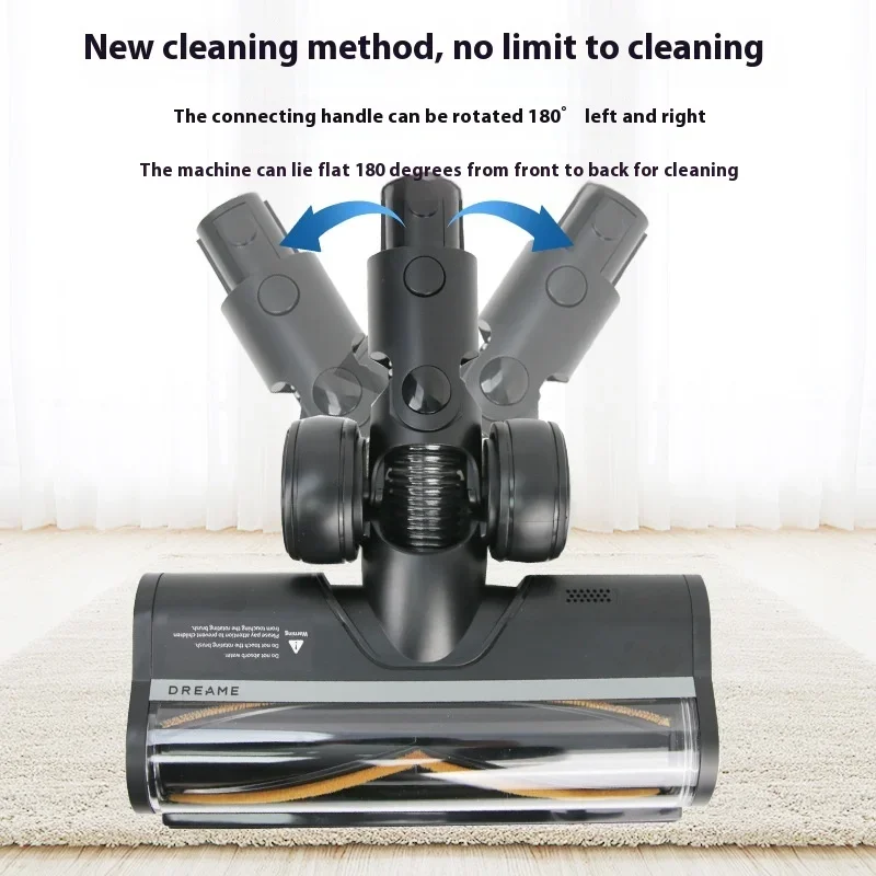 For Dreame R10 R20 R30 T20 T30 Floor Soft Roller Brush Head with LED Dust Lights Update Vacuum Electric Floor Brush Attachment