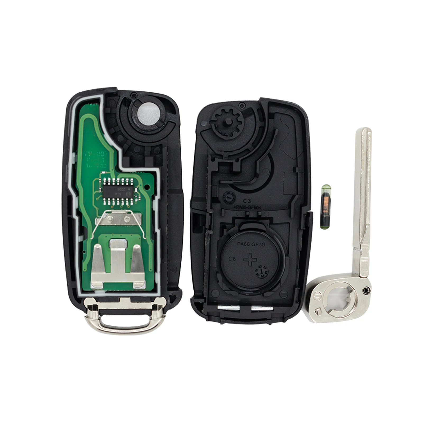 

Flip Remote Car Key 5K0837202AD 433MHz ID48 Chip for VW Polo Sedan Golf 6 Passat B6 Volkswagen Touran Bora 5K0 837 202 AD