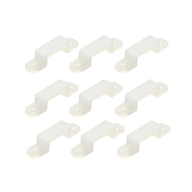 

100PCS LED Fixing Silicone Mounting Clips 10mm 12mm 15mm 18mm Install for 5050 220V LED Light/Neon Soft Lamp Tube Holder
