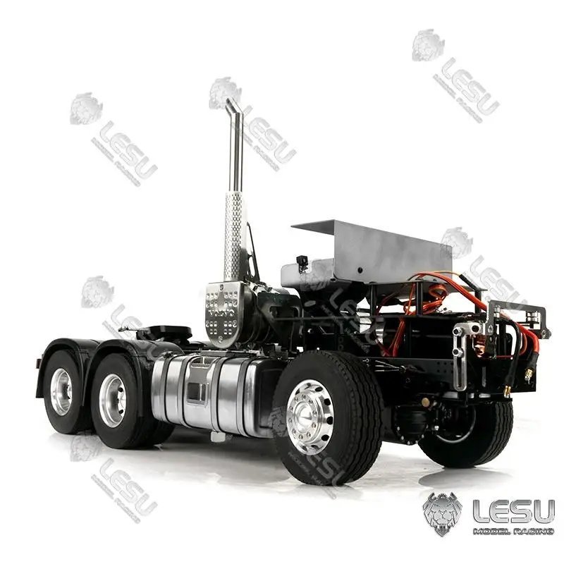 

1/14 Simulated truck model Toy 6X6 tractor model Metal chassis Tamiya shell mounted directly on LESU