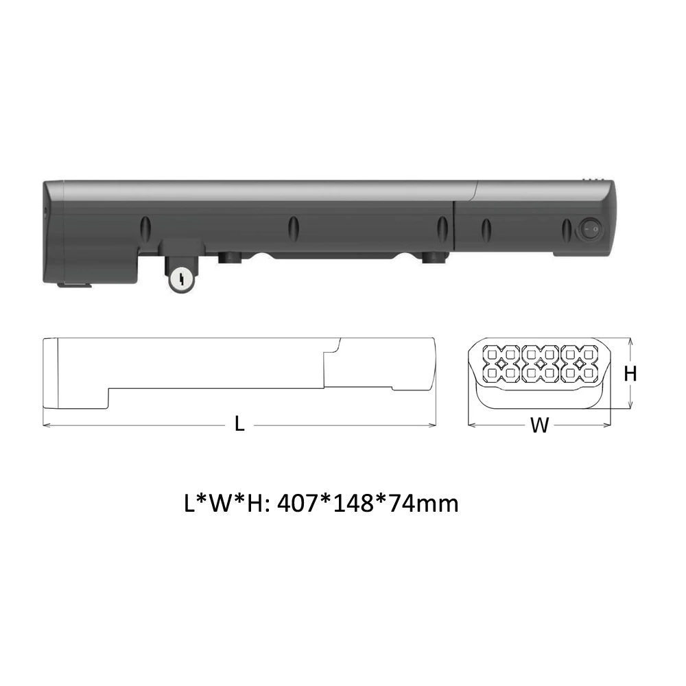 KANGAROO Rear Rack, Empty Case for 40 Pcs 18650 Cells, RK-4C