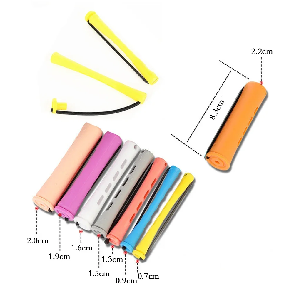 

10 шт. бигуди для волос без нагрева, короткие, для холодной завивки, валики для завивки волос, инструмент для создания локонов, роллеры для завивки