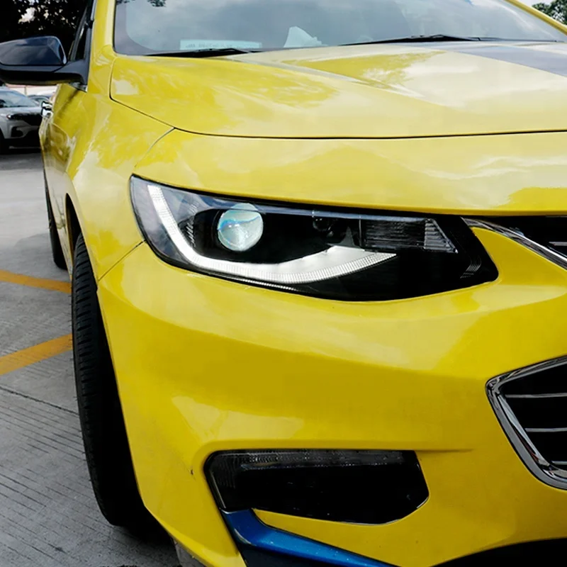 中国製LED DRLバイキセノンプロジェクターレンズ5500K HIDバルブ搭載車用ヘッドライトアセンブリ、シボレーマリブXL 2016-2018対応