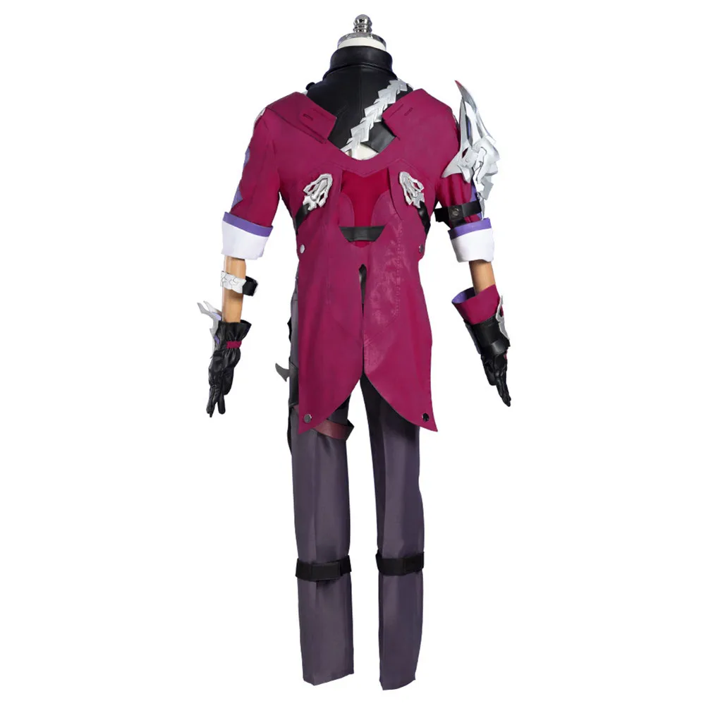 Boy Jumpsuit Anime Honkai Star Rail Sampo Koski Cosplay Costume Men Wigs Vest Pants Coat Gloves Full Set Outfits Halloween Suit