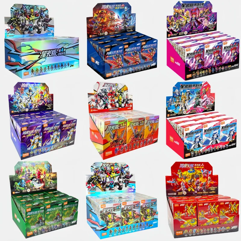 

In Stock BLOKEES Kamen Rider Starlight Edition Complete Collection Blind Box Action Figure Assembled Toy Boy's Birthday Gift Toy