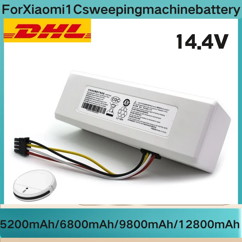 

NEW 14.4V 12800mah P1904-4S1P-MM Battery For Xiaomi Mijia 1C STYTJ01ZHM Robot Vacuum Mop Cleaner Accessories battery