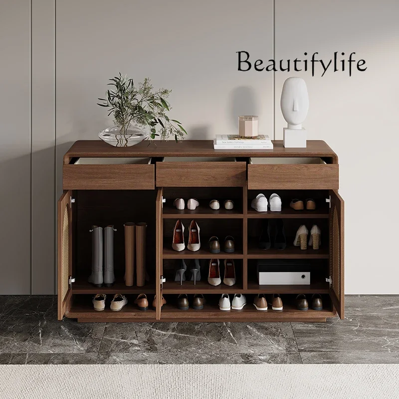 R خزانة خذاء قوية مقاومة للماء تصميم خشبي كبير فاخر توفير المساحة رف الأحذية غرفة المعيشة Szafka Na Buty أثاث المنزل