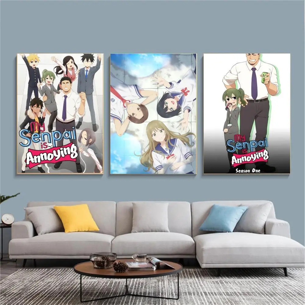 anime M-My Senpai Is Annoying-G Painting Calligraphy Nature Inspired Artwork for Living Room  Home Decoration