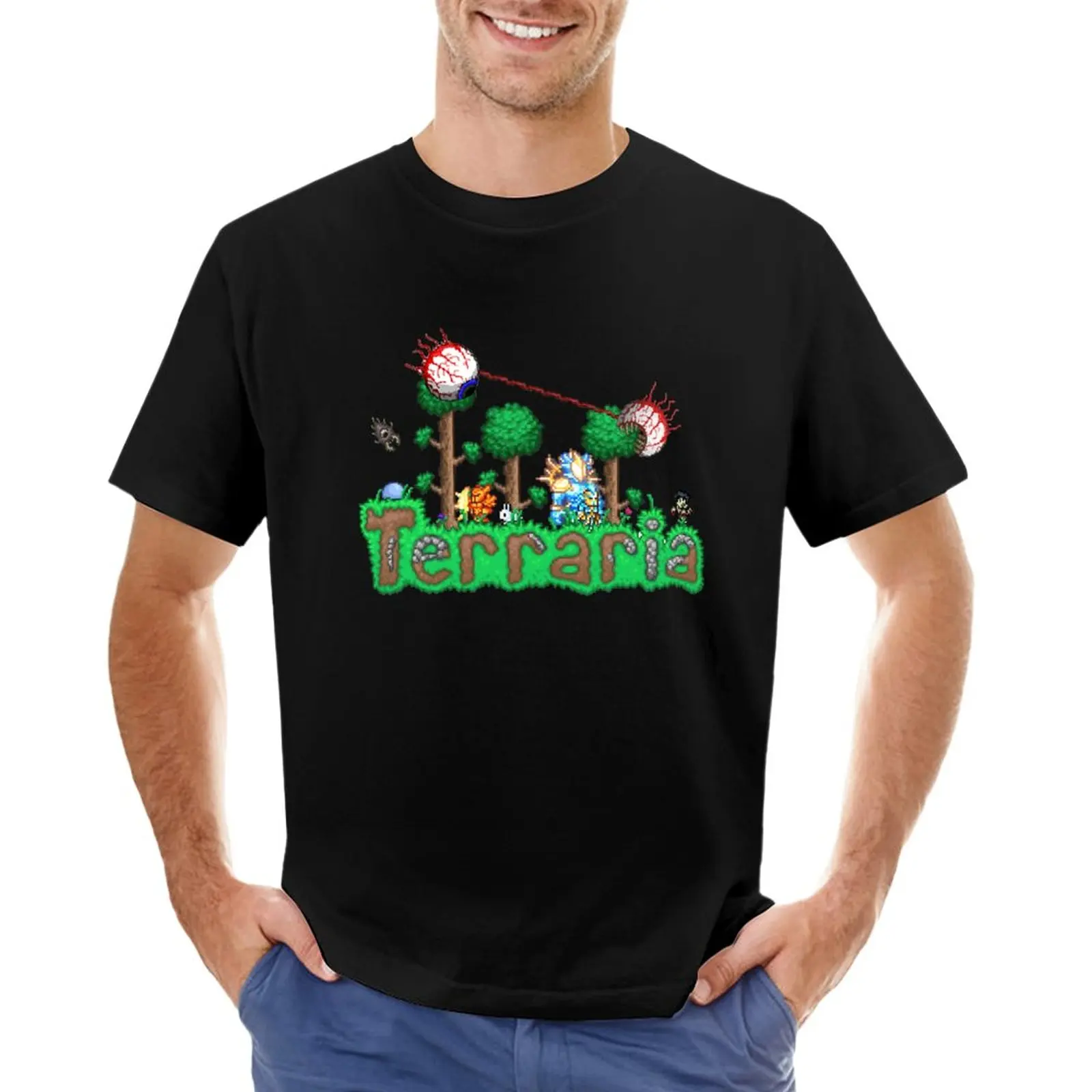 Funny Gift Terraria Game Christmas T-Shirt sweat shirts funny t shirts anime mens graphic t-shirts anime