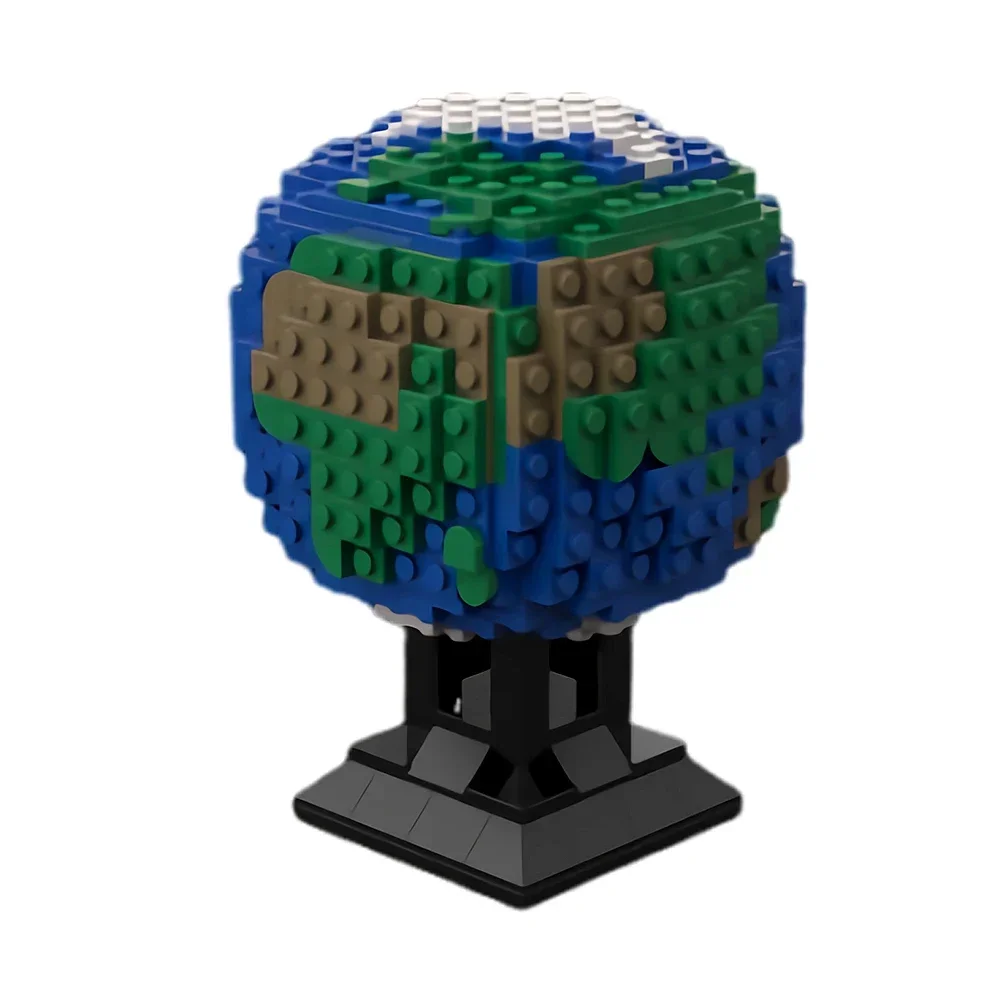 Gobricks MOC Earth's layers Bricks Planet  Earth Model Mantle Building Block Ocean layer Geography Globe Educational Toys Gift