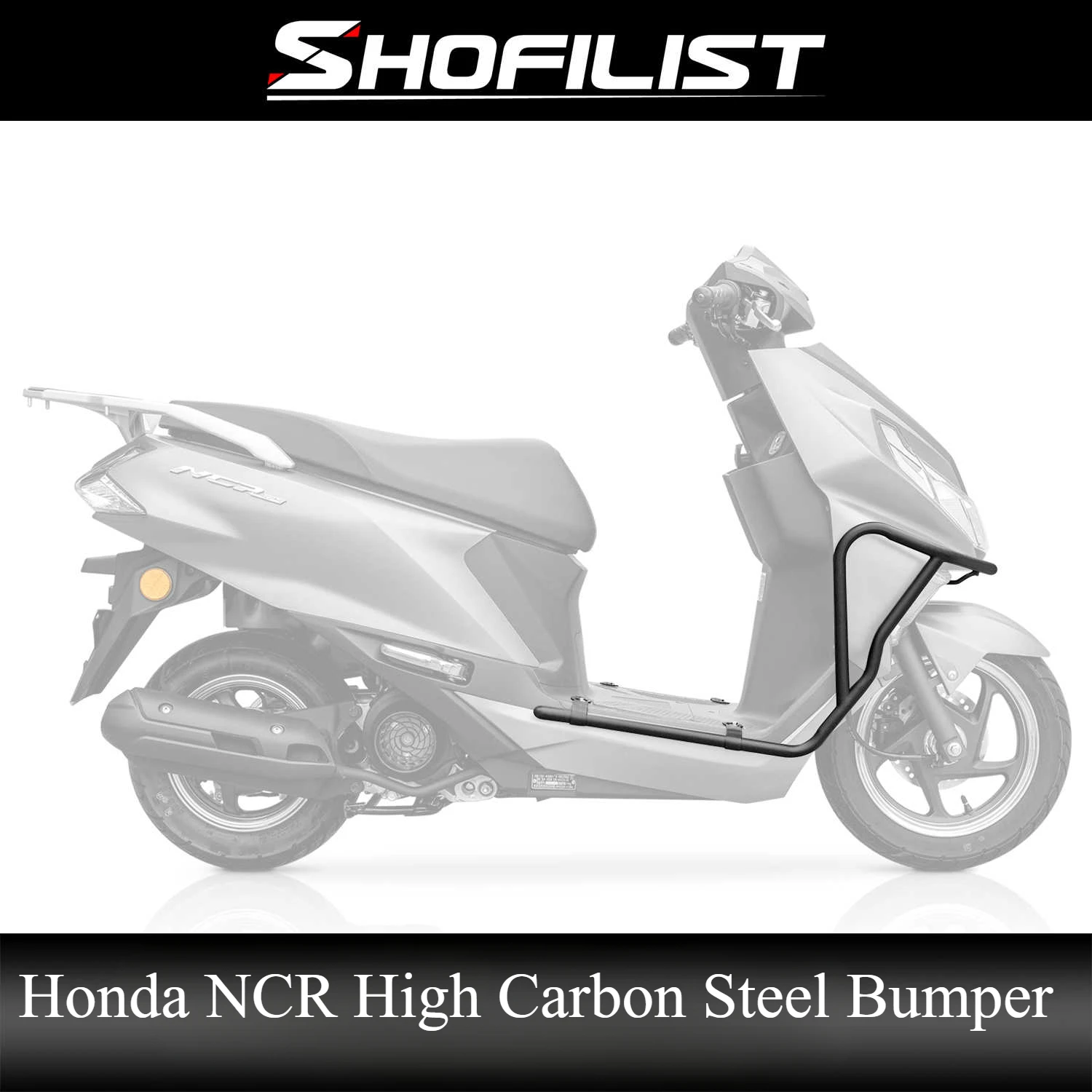 

For Honda NCR 125 Motorcycle Bumper High Carbon Steel Bumper Thickened Anti Fall Bumper Large Surround Body Frame Protection