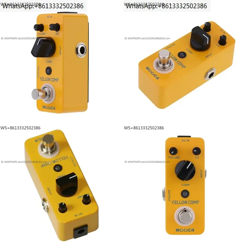 Mooer Mcs2 Yellow Comp Effector Electric Guitar Pedal Compressor Music Instruments Optical Photoelectric Compressor Guitar