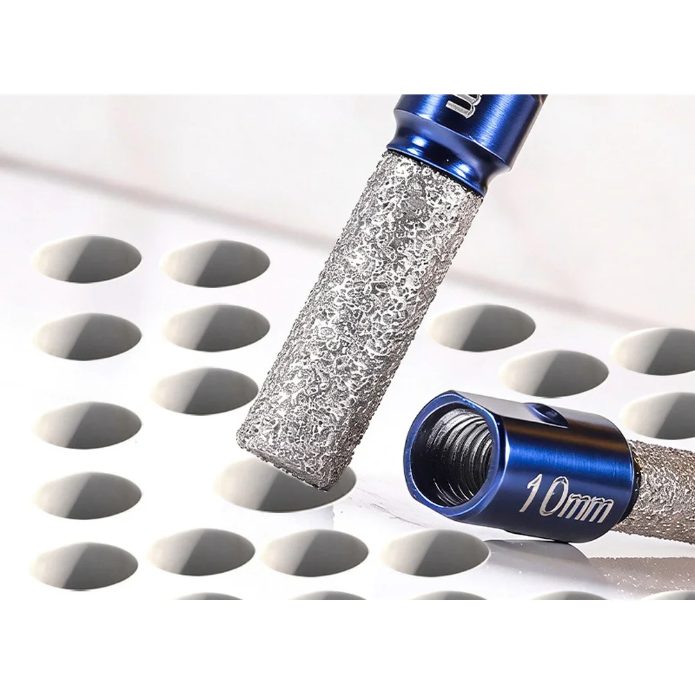

Long Lasting Dry Diamond Core Bit with M10 Thread for Hole Cutting in Tile Marble Quartz Glass by Angle Grinder