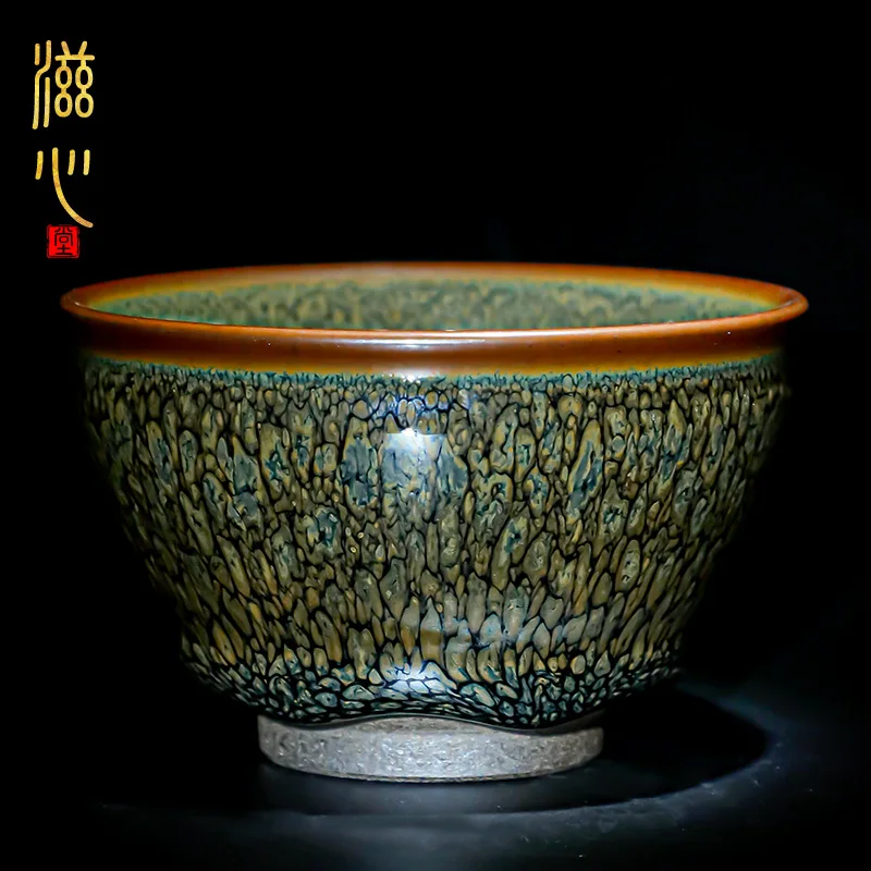 Zixintang Wu Jiwang, Famous Family In Huainan, Built Master Single Cup, A Kung Fu Tea Set, Iron Embryo,