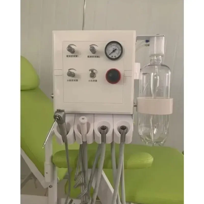 Dental Portable Turbine 2/ 4 Hole Hanging Type Portable Unit With 4 Holder 3 way Syringe Weak Suction