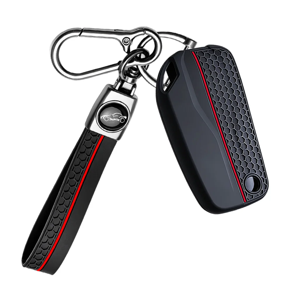 Smart Key Shell With Keychain For Ducati Diavel XDiavel 1260S MTS950 MTS1260 Multistrada Monster 821 Hypermotard 950 Soft Touch