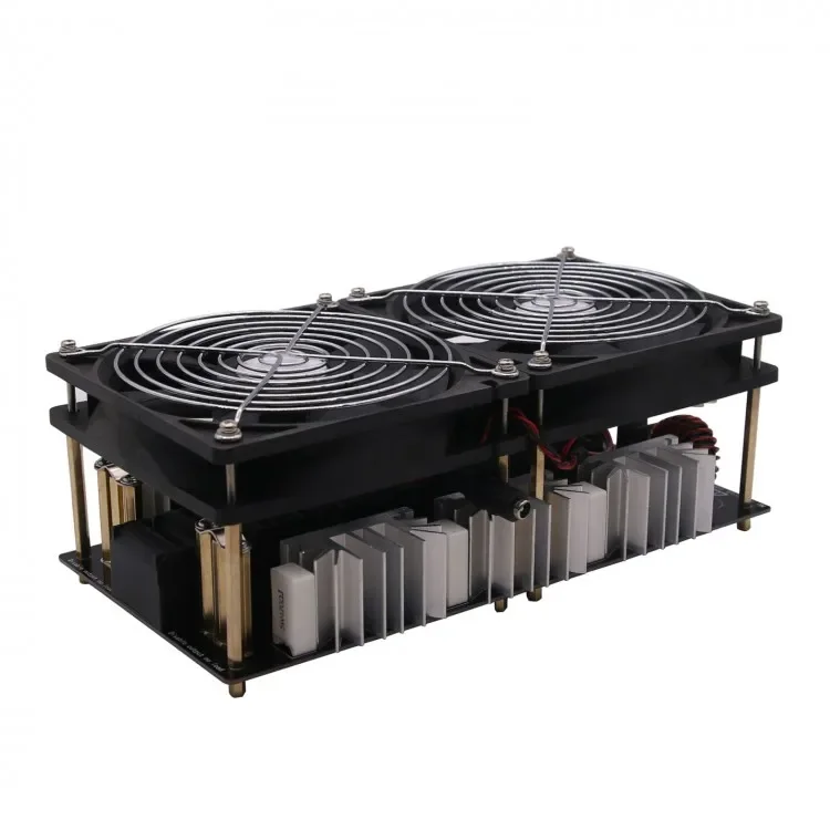 Unidad principal de 2500W + bobina + fuente de alimentación del ventilador + crisol + bomba de agua + fuente de alimentación DC48V calentador de inducción ZVS