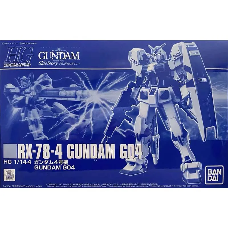 Bandai Figure Gundam Model Kit  Anime Figures HG PB RX-78-4 G04 Mobile Suit Gunpla Action Figure Toys For Boys Children's Gifts