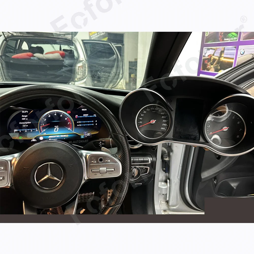 

Car Digital Cluster For Mercedes-Benz C Class GLC W205 2015-2018 RHD Instrument Dashboard Virtual Cockpit Speedometer Screen