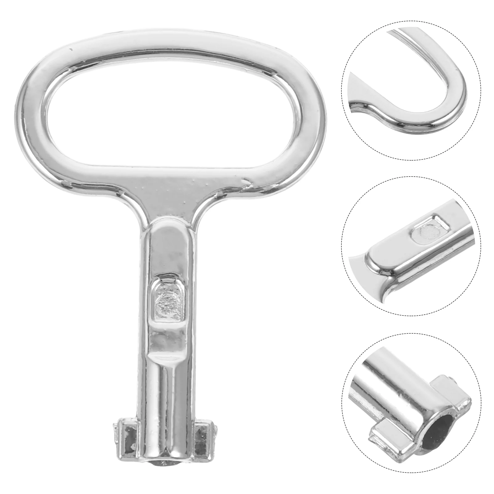 

6 Pcs Distribution Box Key Chains Con Lock Keys Pipe Wrench Gas for Meter Reading Metal Water Radiator Tail Deflation