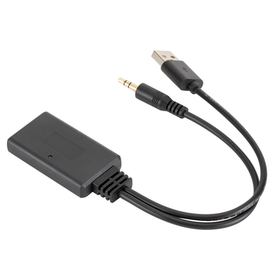 Grwibeou Universal Auto Drahtlose Bluetooth Empfänger USB 3,5 Mm Aux Media Bluetooth 5,0 Musik-Player Audio Kabel Adapter Für BMW