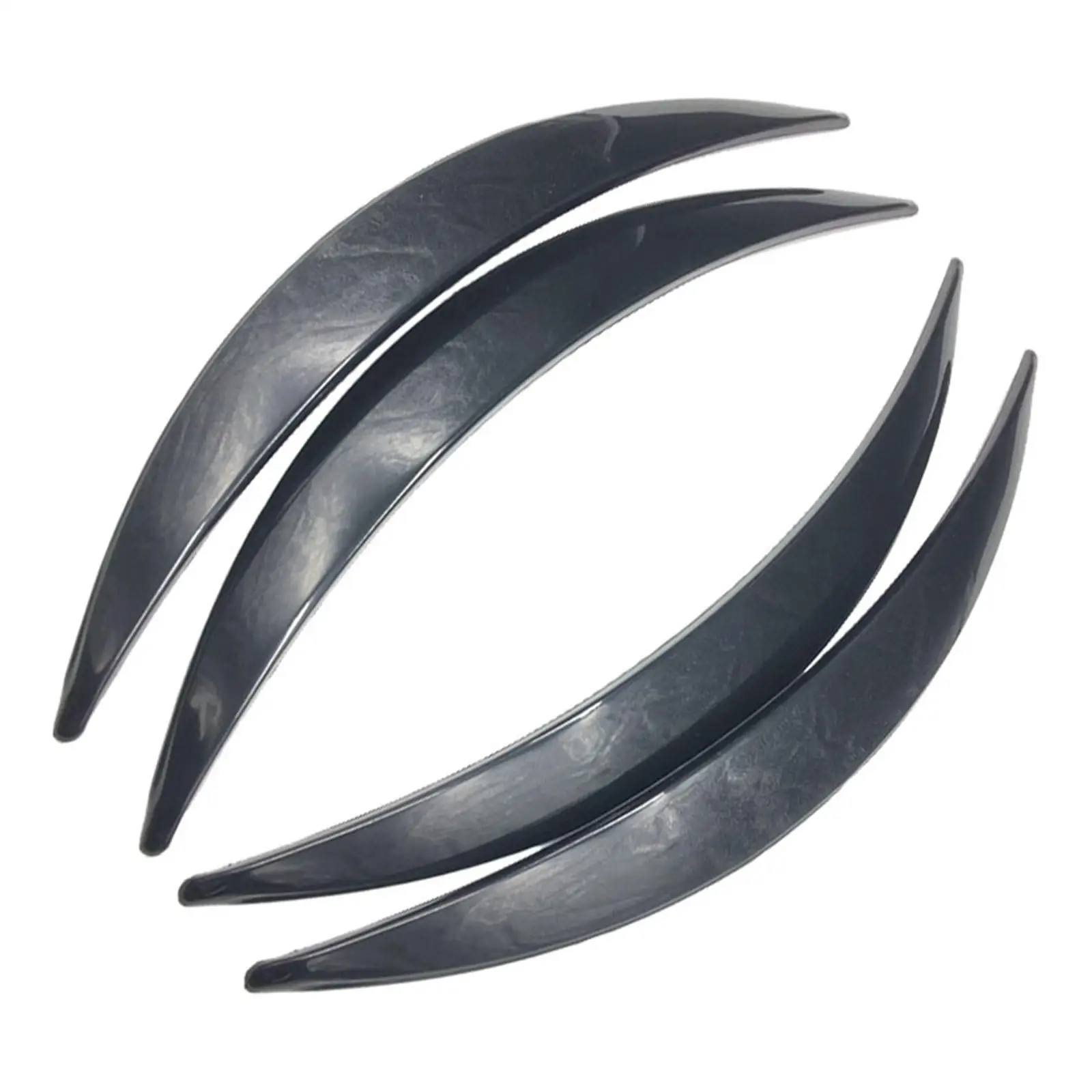 4x Generic Car Wheel Eyebrow Arch Trims Car Wheel Brow Decorative Strip Wear Resistant Mudguards Flare Edge Trims for Truck