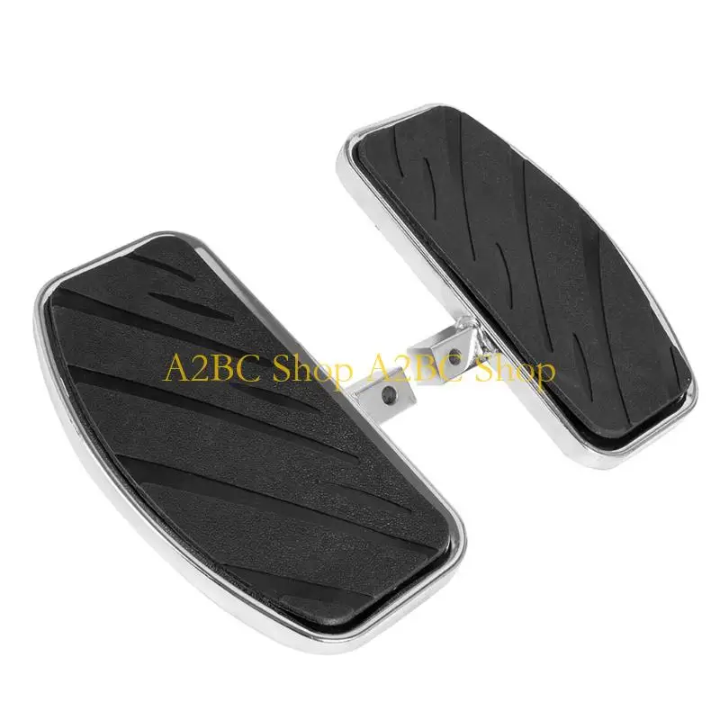 A2BC Motorcycle Foot Pedals Rubber Grip Surfaces Weather Resistant Aluminum Footrest