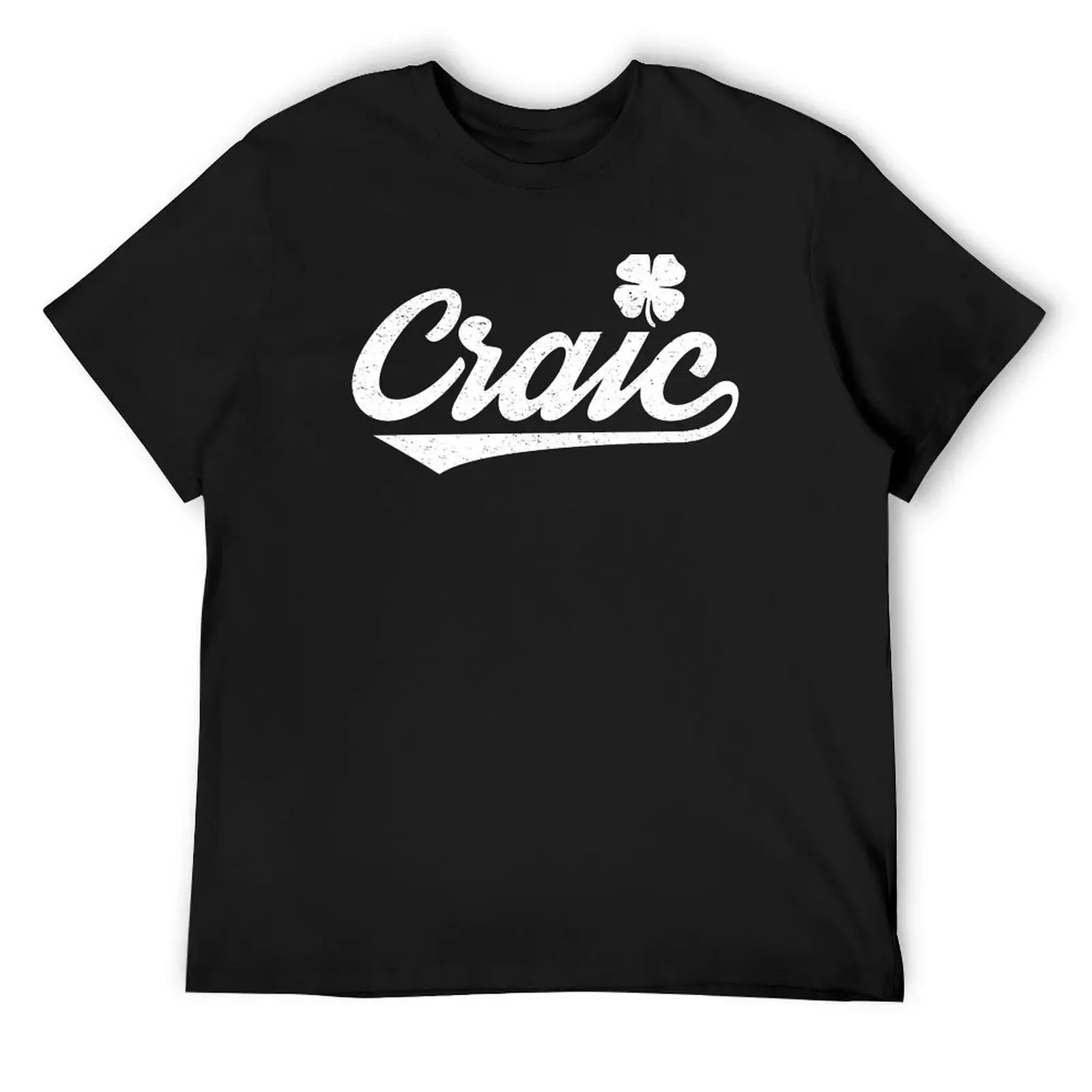 Craic Irish Slang T-Shirt customs hippie clothes T-shirts for men cotton