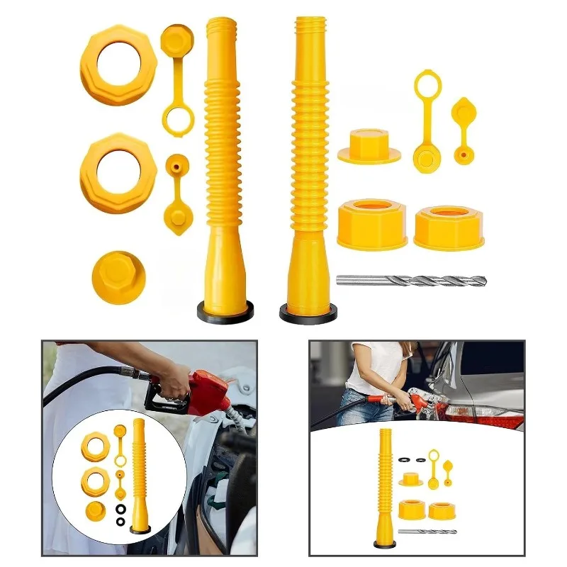Fuel Containers Nozzle Easy Installation Nozzle Kit Upgraded Gas Can Spout Fuel Transfer Spout Spout Adapter Fuel Transfer