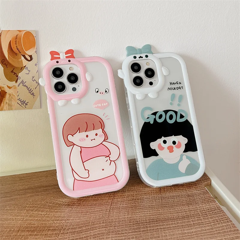 Little Girl Phone Case For OPPO A77 A54 A54S A57S A57 4G A55 A53S A56 A16 A76 A96 A74 A95 A53 A17 A16S A15S A9 2020 Cases Covers