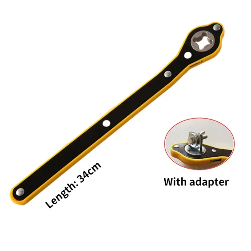 

Ручка с вращением на 360 градусов, крестообразный ключ для шин, 1 шт., экономия труда в автомобиле, легкий инструмент для джойстика, инструмент для подъема ножничного домкрата