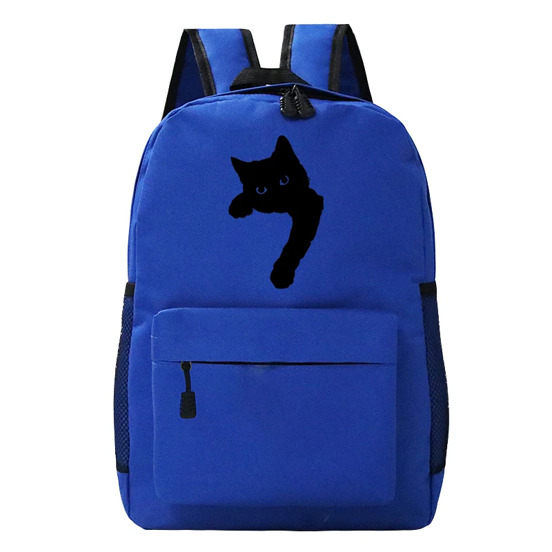 Torby szkolne dla nastoletnich dziewcząt Cute Cat Graphic Funny College Bag Women/Men Cat Lover Duża pojemność Dziewczęta Młodzieżowe plecaki szkolne