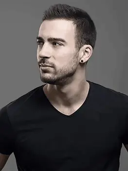 4-10對時尚男士龐克十字方形鋯石不銹鋼磁鐵假耳環套裝 6 最佳銷售 男士假耳環 - №3