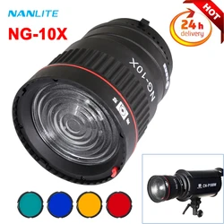 Nanguang NG-10X Focus Lens With 4 Color Filters Bowens Mount for Bowens-fit Flash & Led Light Accessory for Photography